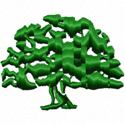 Trees Embroidery Design 3